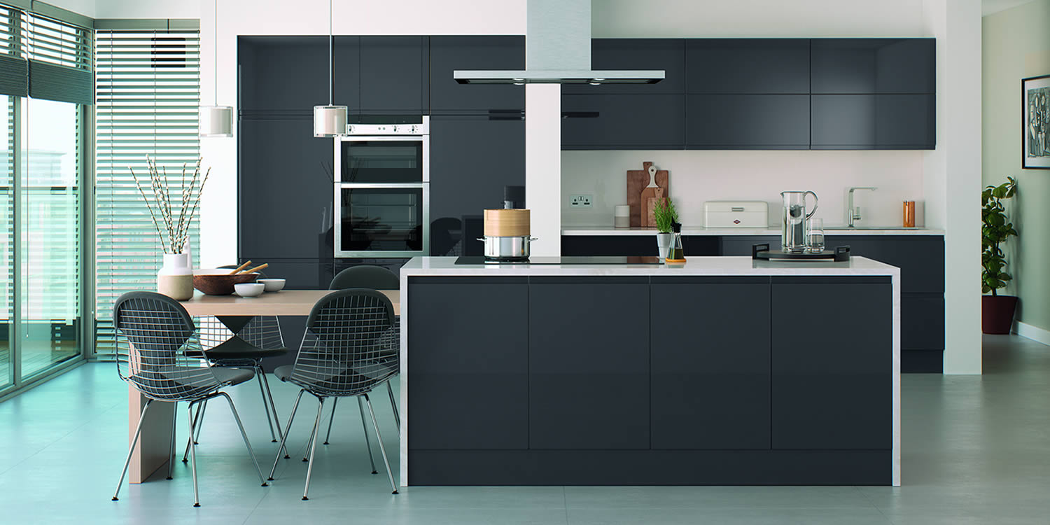 Lucente Anthracite Gloss Kitchens